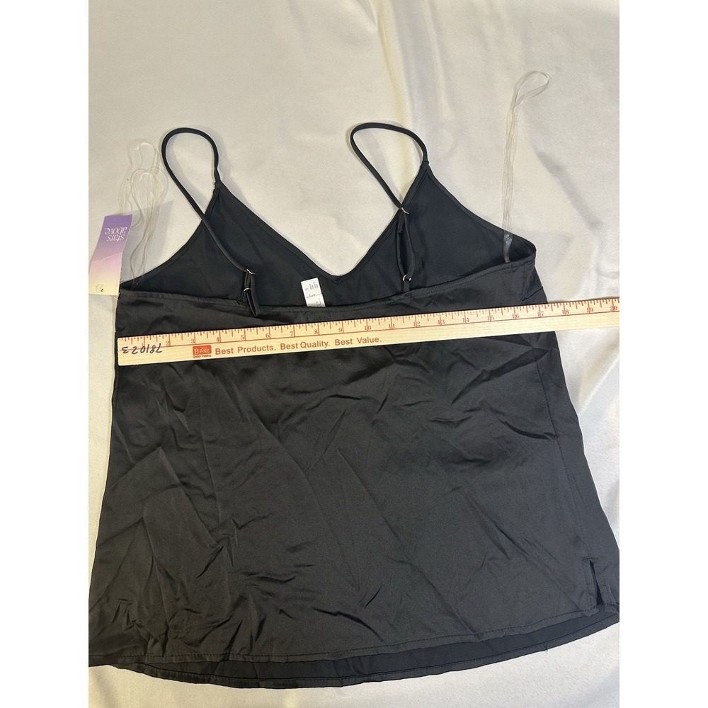Stars Above Soft Ribbed Black Tank Top (S)